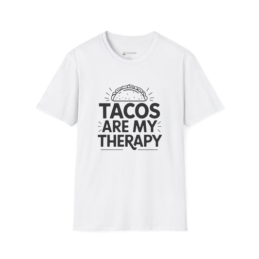 "Tacos Are My Therapy" Funny Taco Mexican Food Lover T-Shirt