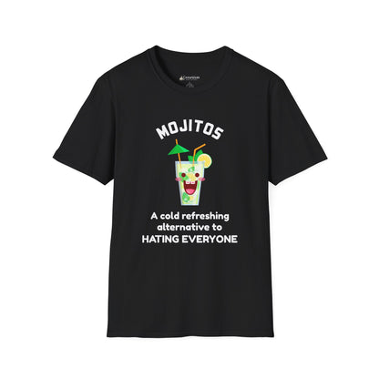 Mojitos Funny Graphic T-Shirt — “A cold refreshing alternative to hating everyone”