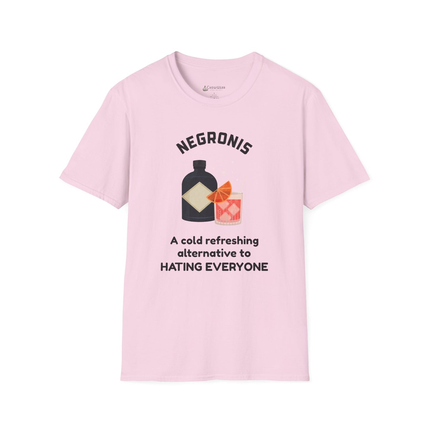 Negronis T-Shirt — "A cold refreshing alternative to hating everyone" Cocktail Tee
