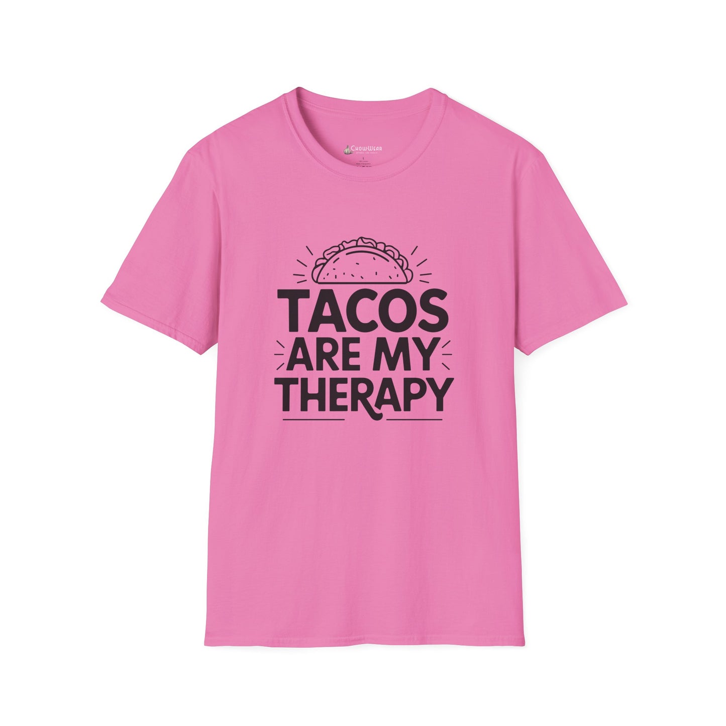 "Tacos Are My Therapy" Funny Taco Mexican Food Lover T-Shirt