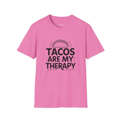 "Tacos Are My Therapy" Funny Taco Mexican Food Lover T-Shirt