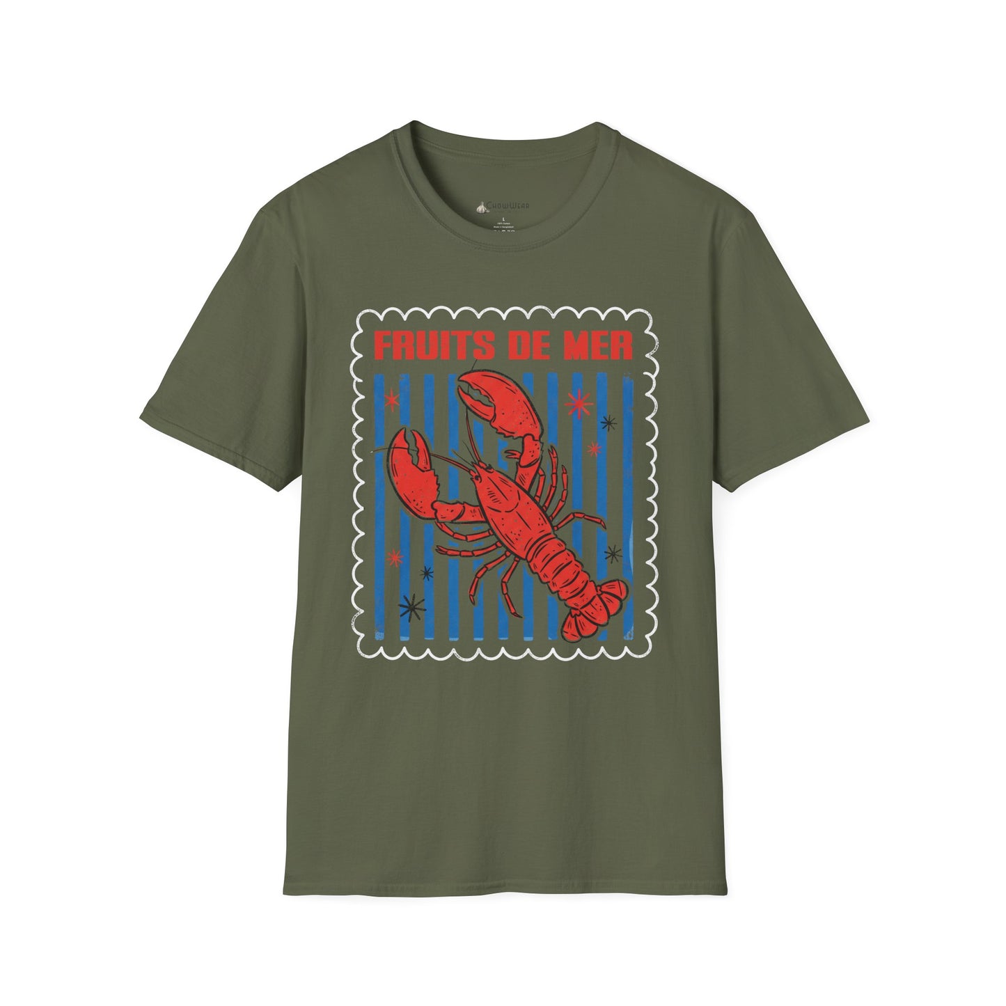 Lobster 'Fruits de Mer' French Seafood Graphic T-Shirt