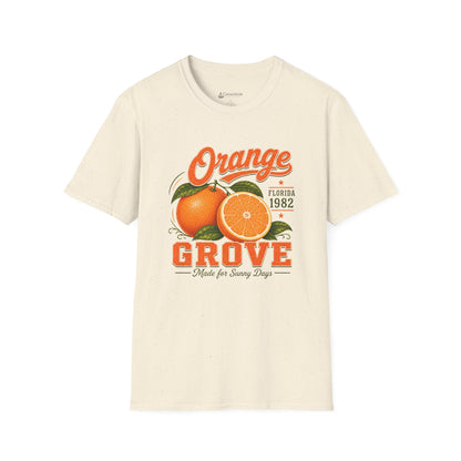 Orange Grove Vintage T-Shirt — Florida Fruit Citrus Graphic Tee