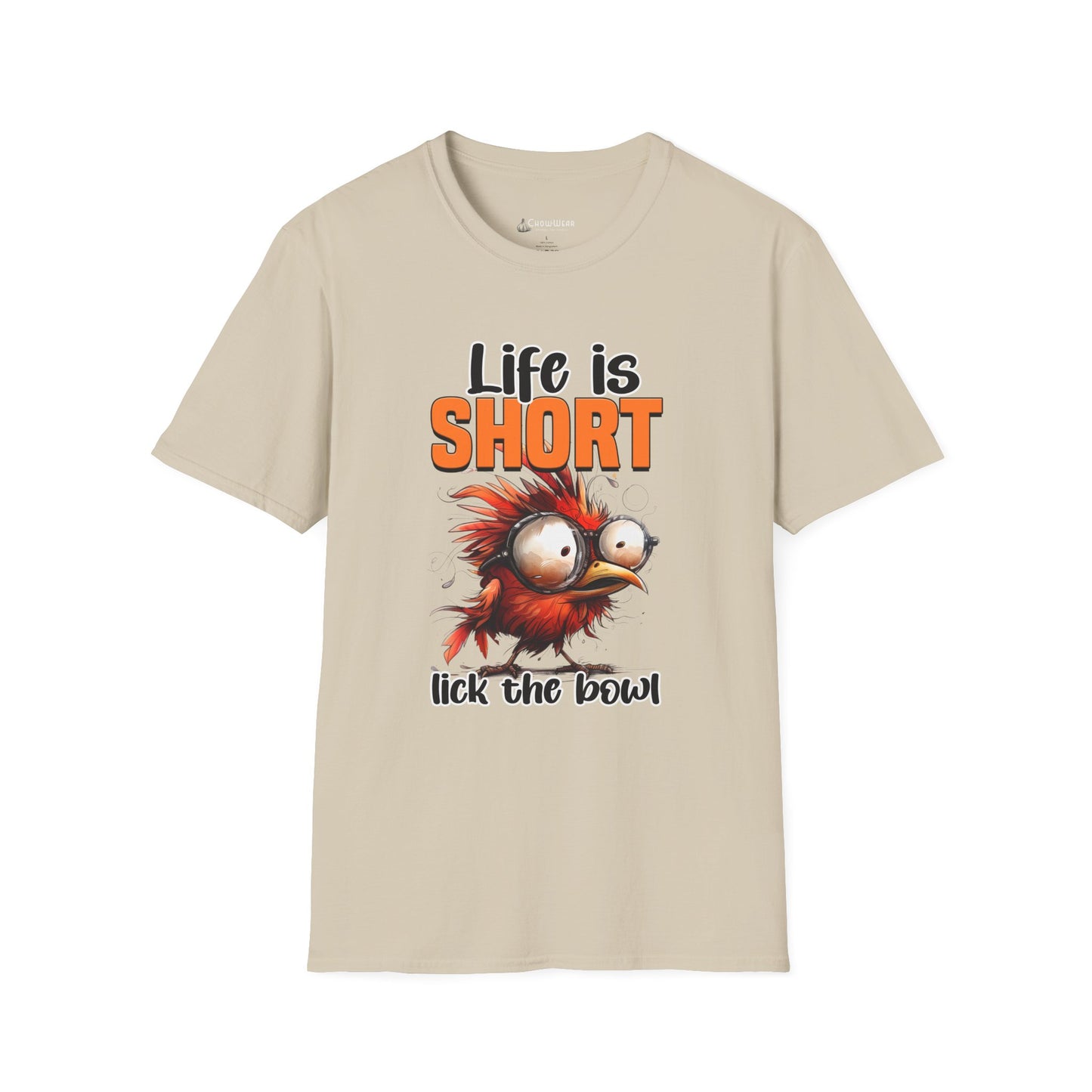 Life Is Short Lick the Bowl T-Shirt — Funny Foodie Baking Tee