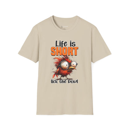 Life Is Short Lick the Bowl T-Shirt — Funny Foodie Baking Tee
