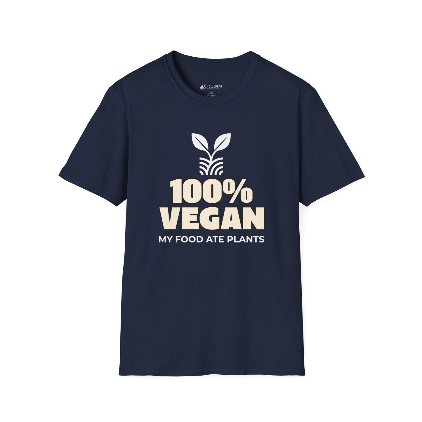 100% Vegan T-Shirt – "My Food Ate Plants" Funny BBQ Meat Graphic Tee