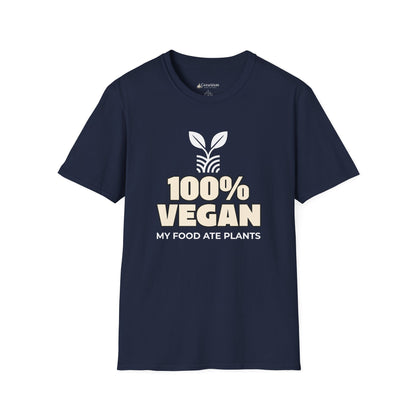 100% Vegan T-Shirt – "My Food Ate Plants" Funny BBQ Meat Graphic Tee