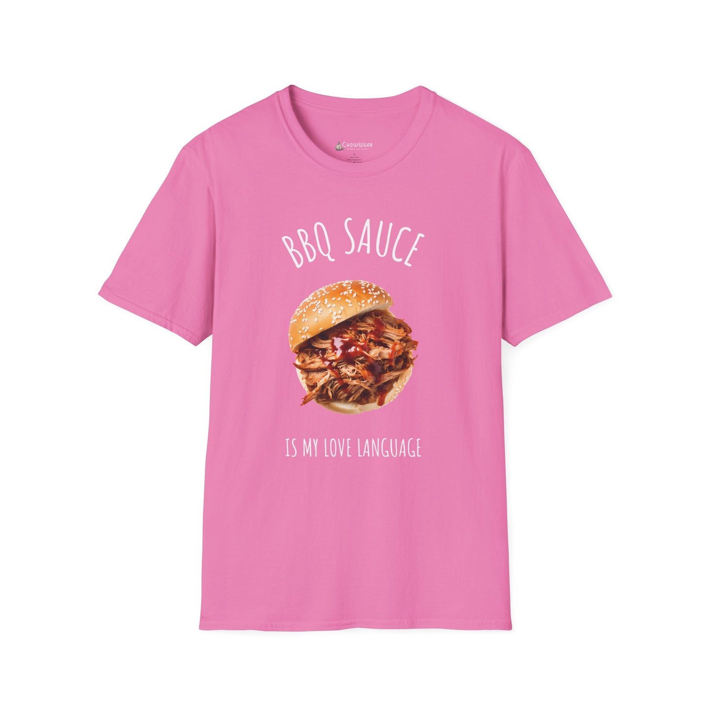 T-Shirt — "BBQ Sauce Is My Love Language" Pulled Pork Sandwich Tee