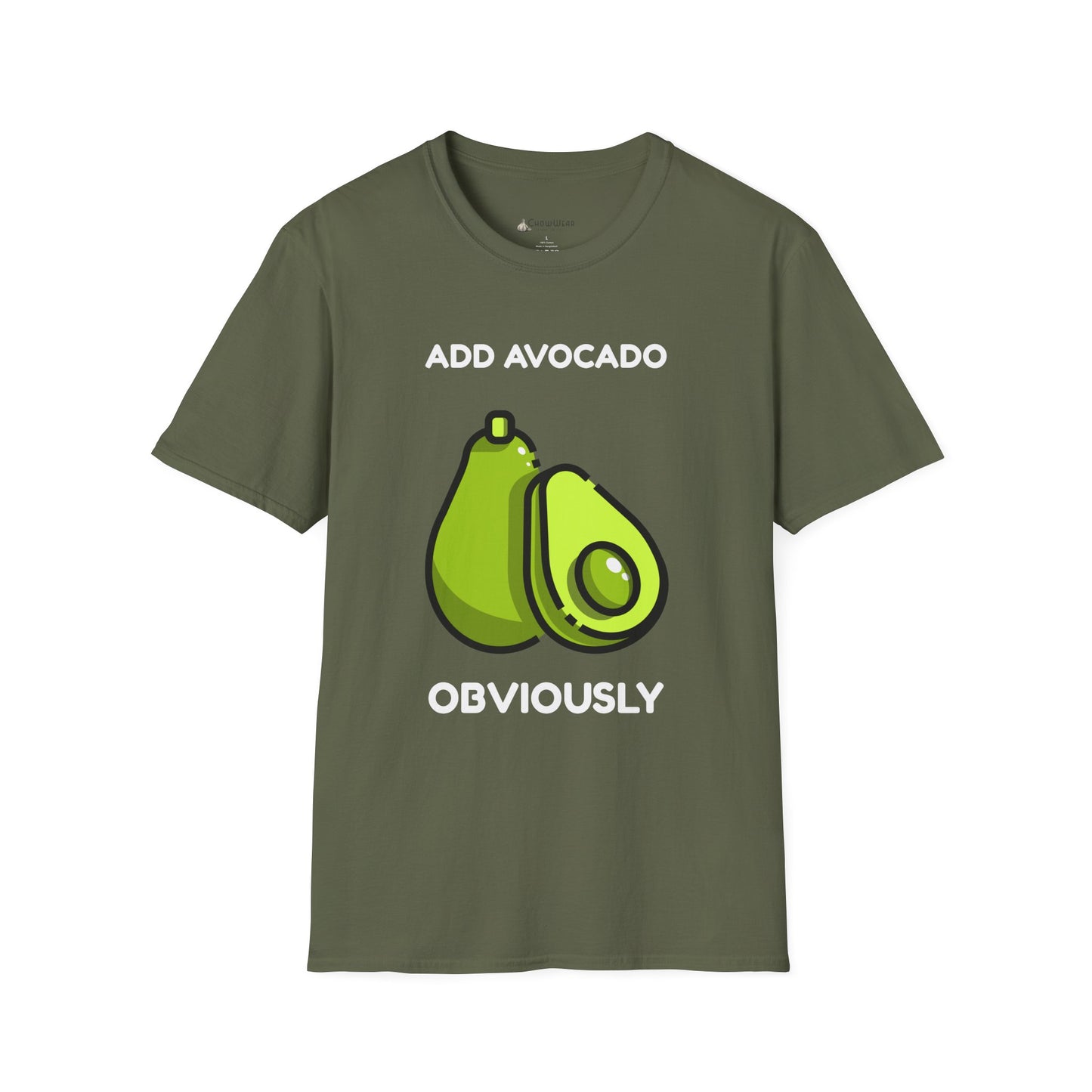 Avocado Graphic T-Shirt – "Add Avocado Obviously" Funny Foodie Tee