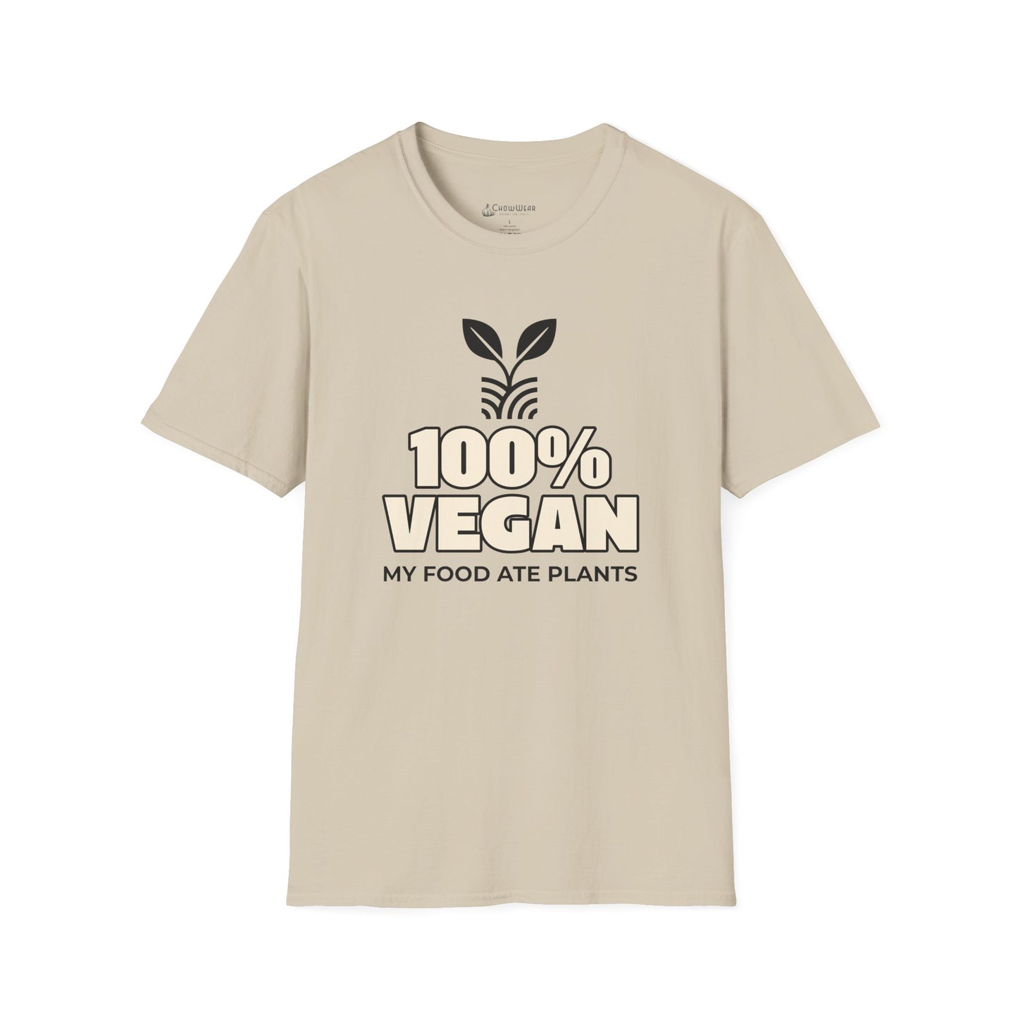 100% Vegan T-Shirt – "My Food Ate Plants" Funny BBQ Meat Graphic Tee