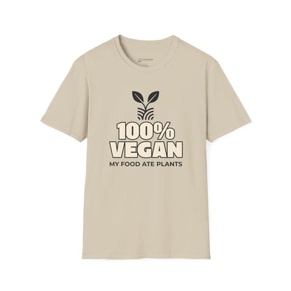 100% Vegan T-Shirt – "My Food Ate Plants" Funny BBQ Meat Graphic Tee