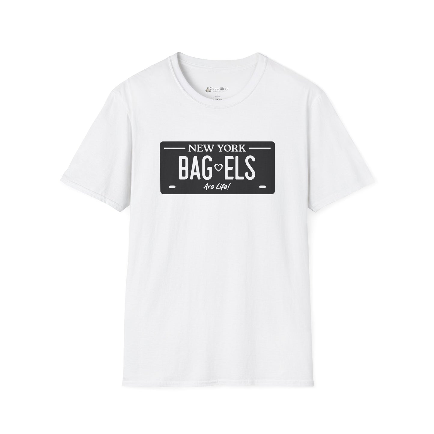 Bagels Are Life T-Shirt — New York License Plate Design