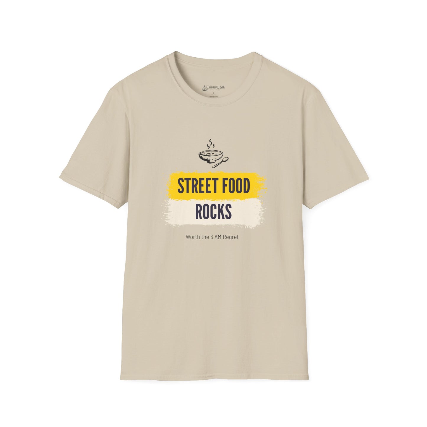 Street Food Rocks T-Shirt — Graphic Casual Tee for Foodies