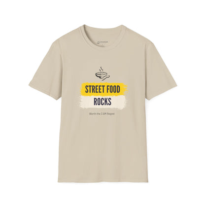 Street Food Rocks T-Shirt — Graphic Casual Tee for Foodies