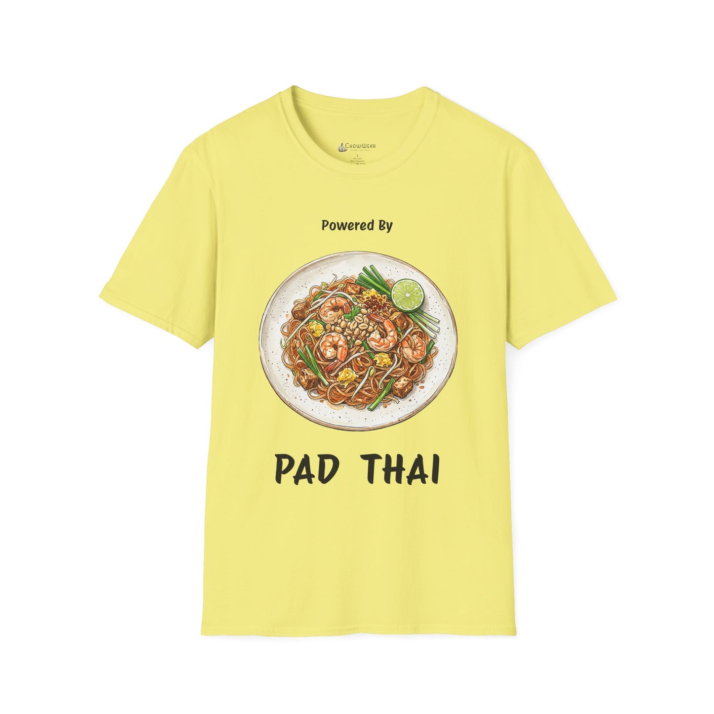 Pad Thai T-Shirt — "Powered By Pad Thai" Graphic Tee