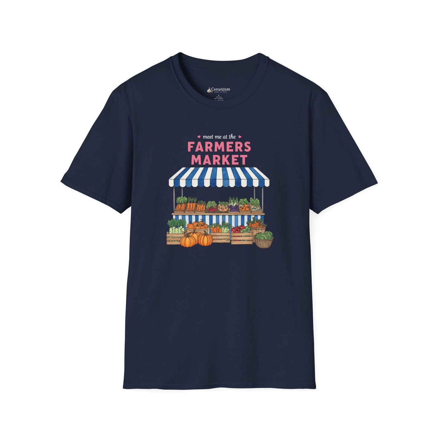 Farmers Market Produce Stand T-Shirt - Vegan Vegetarian Food Lovers Tee