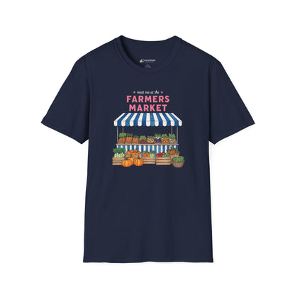 Farmers Market Produce Stand T-Shirt - Vegan Vegetarian Food Lovers Tee