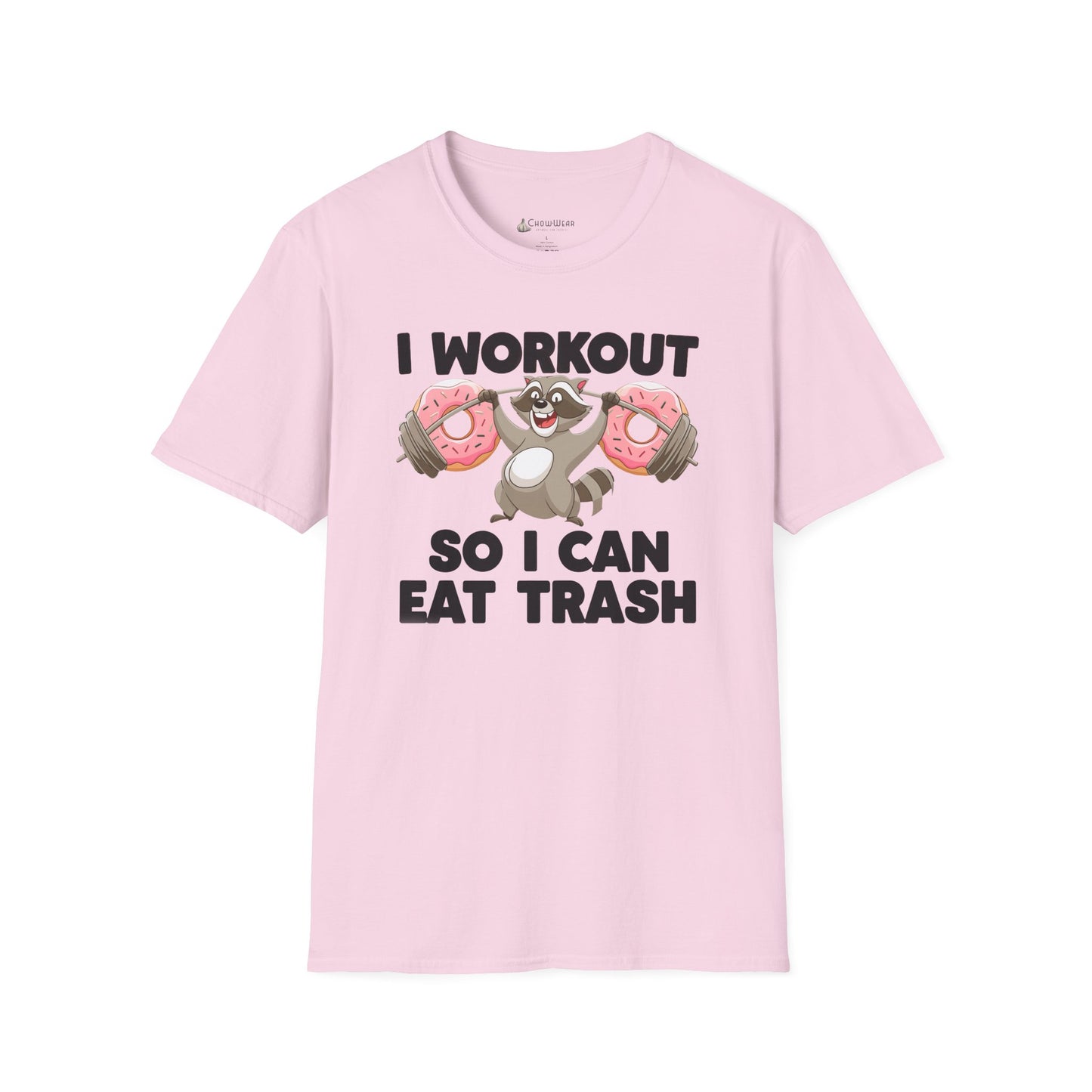 "I Workout So I Can Eat Trash" Funny Fitness Diet T-shirt