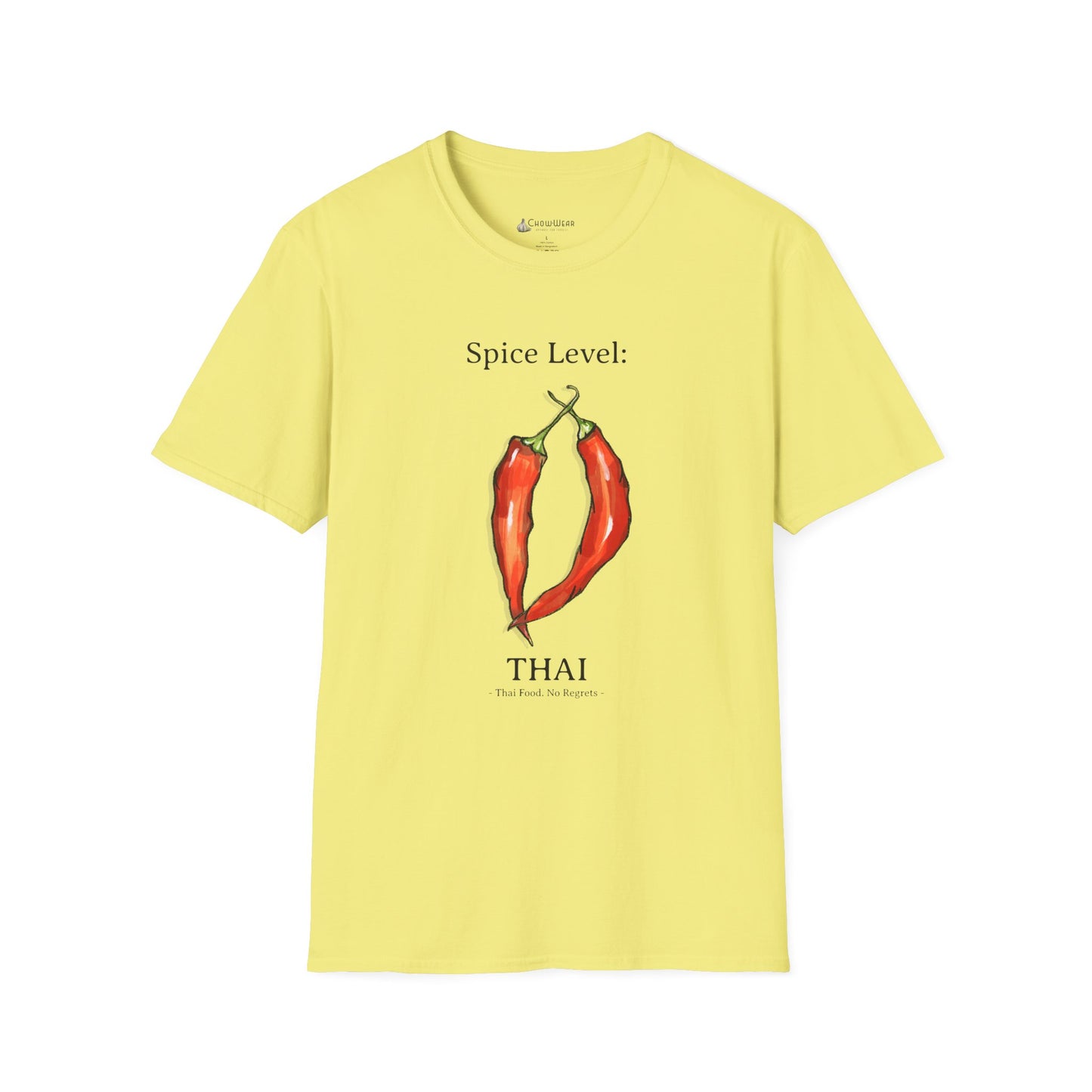 Thai Spice Chili T-Shirt – "Spice Level: Thai" Graphic Tee