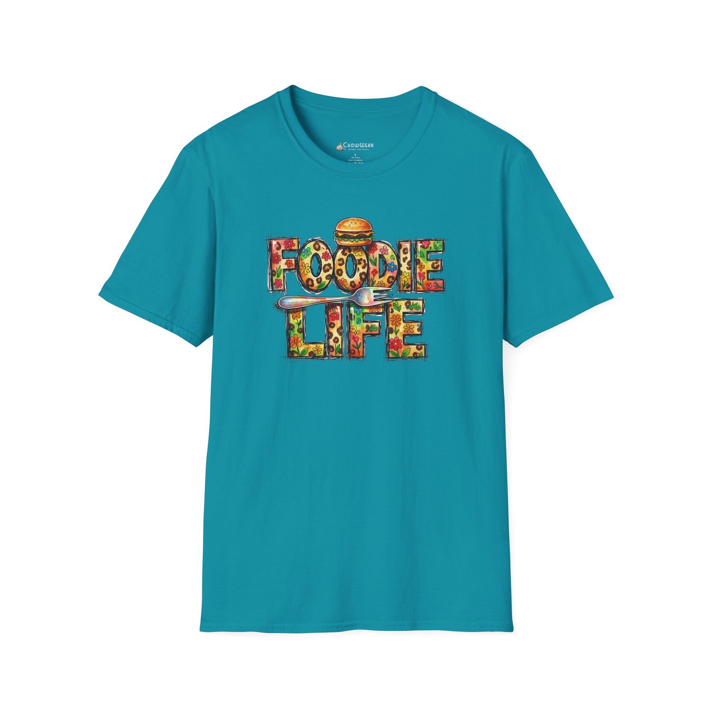 Foodie Life T-Shirt — Colorful Food Lovers Tee