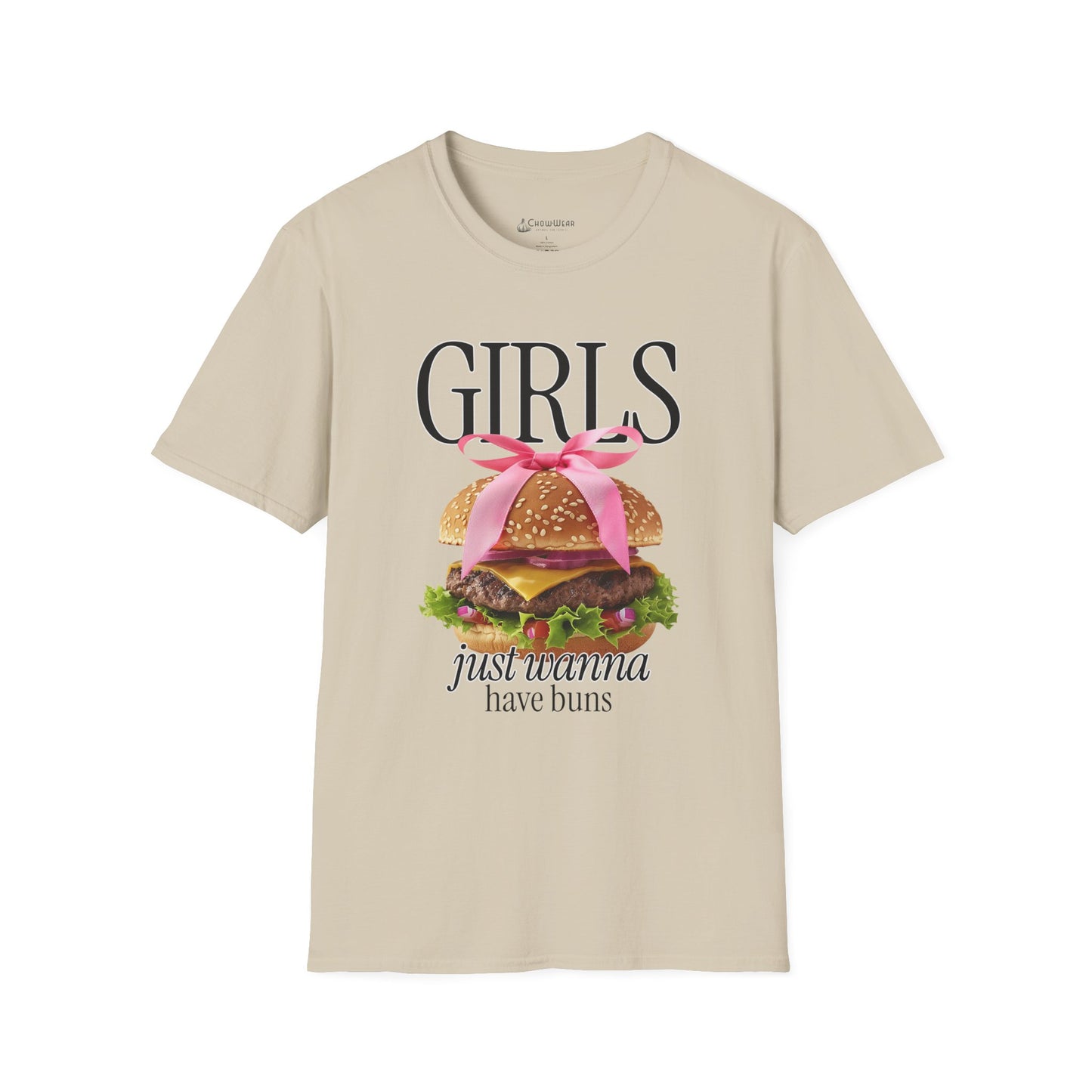 Girls Just Wanna Have Buns - Burger T-Shirt