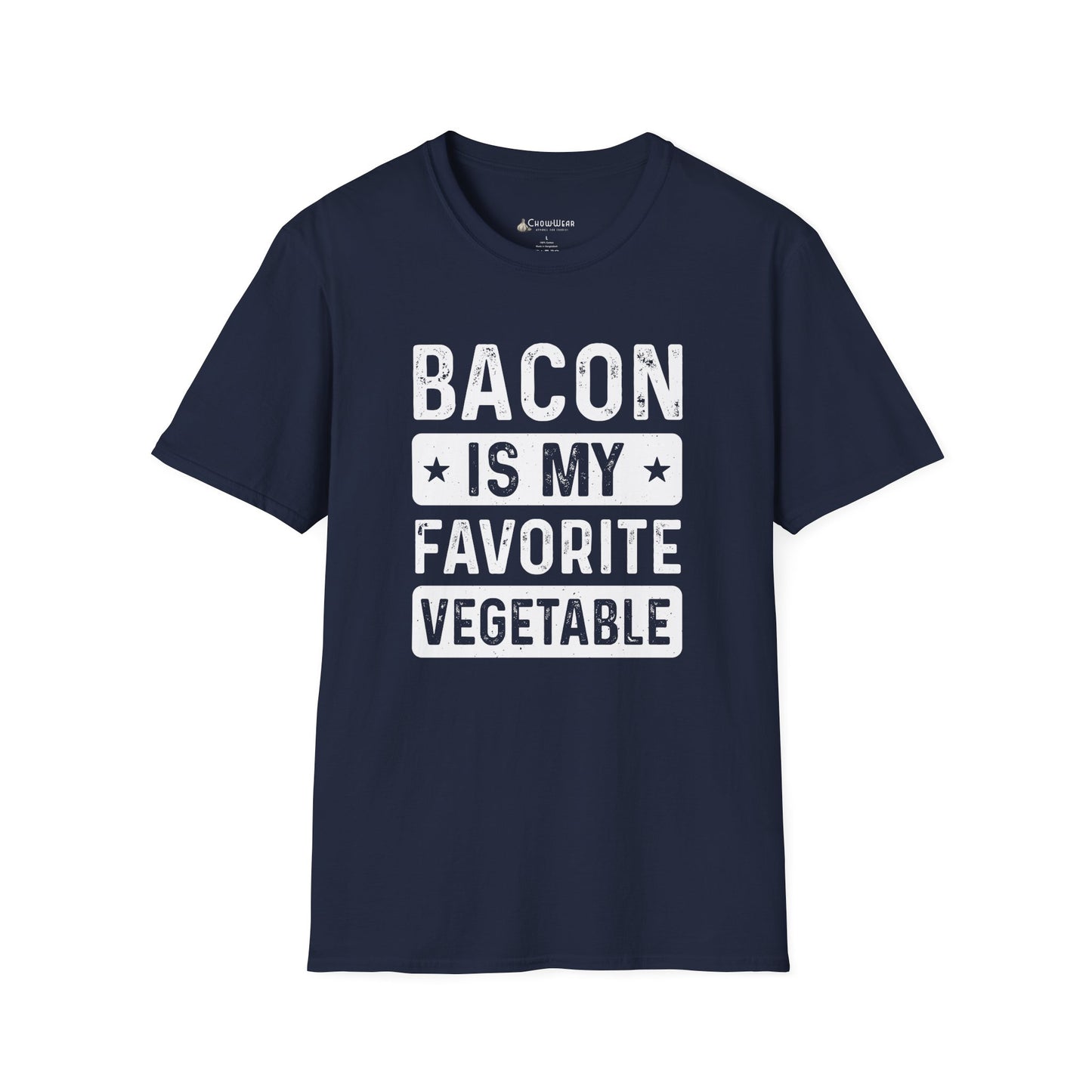 Bacon Is My Favorite Vegetable T-Shirt — Funny Foodie Meat Lover Tee