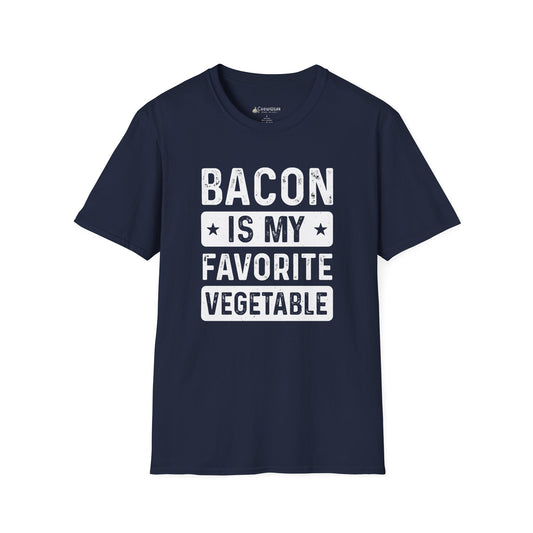 Bacon Is My Favorite Vegetable T-Shirt — Funny Foodie Meat Lover Tee