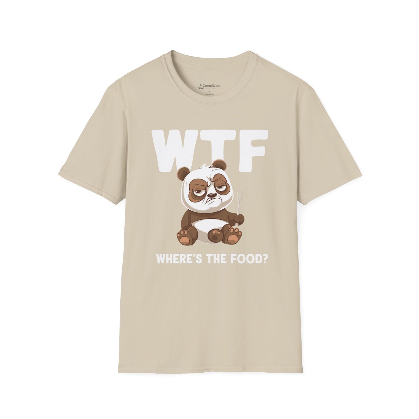 WTF Where's The Food? Panda Funny T-Shirt
