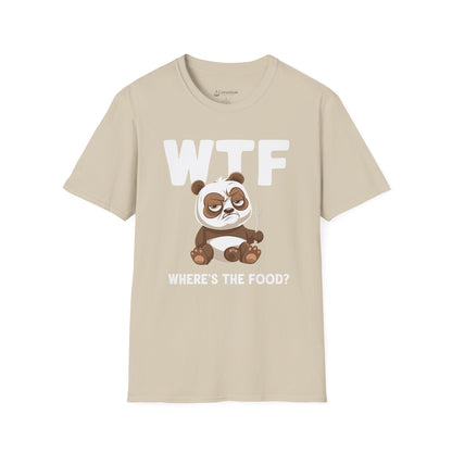 WTF Where's The Food? Panda Funny T-Shirt