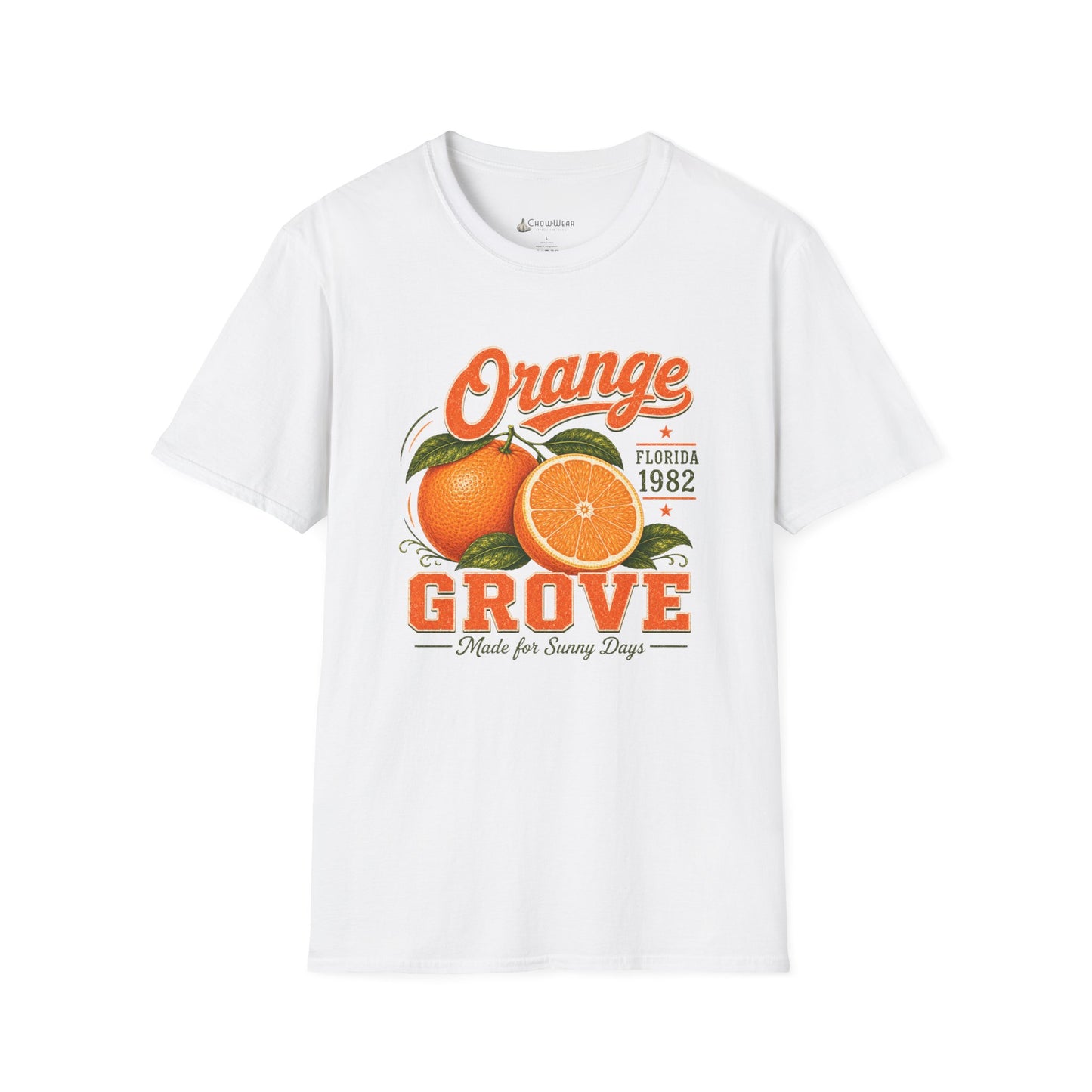 Orange Grove Vintage T-Shirt — Florida Fruit Citrus Graphic Tee