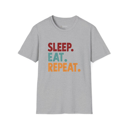 Sleep. Eat. Repeat. T-Shirt — Retro Foodie Tee
