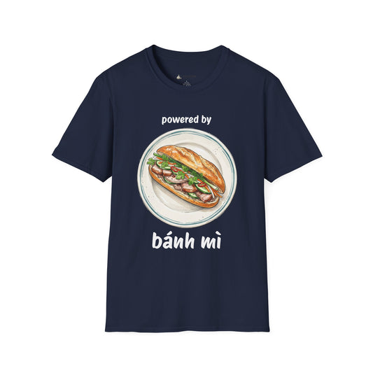 Bánh Mì T-Shirt — "Powered by Bánh Mì" Vietnamese Sandwich Tee