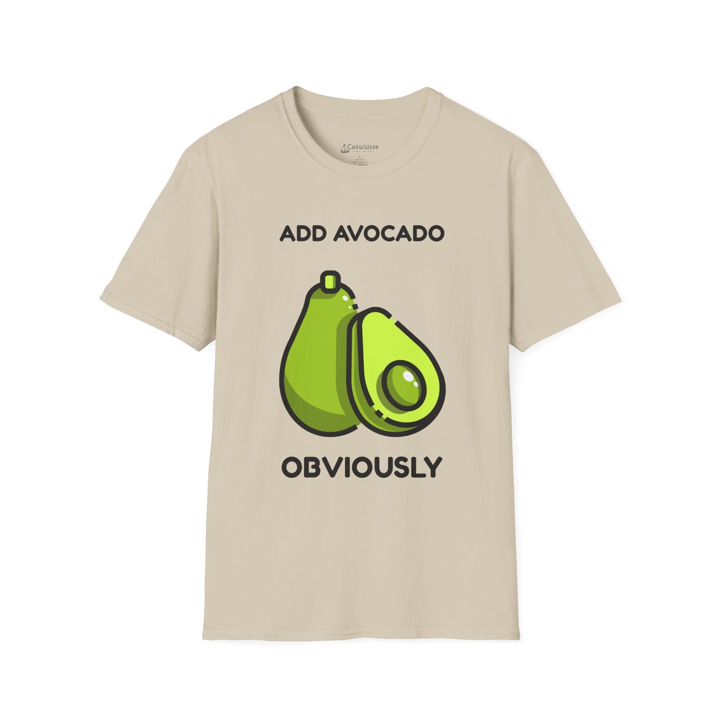 Avocado Graphic T-Shirt – "Add Avocado Obviously" Funny Foodie Tee