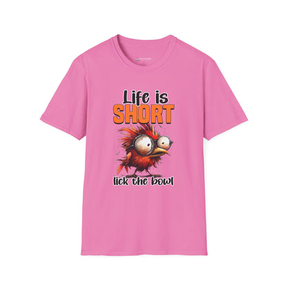 Life Is Short Lick the Bowl T-Shirt — Funny Foodie Baking Tee
