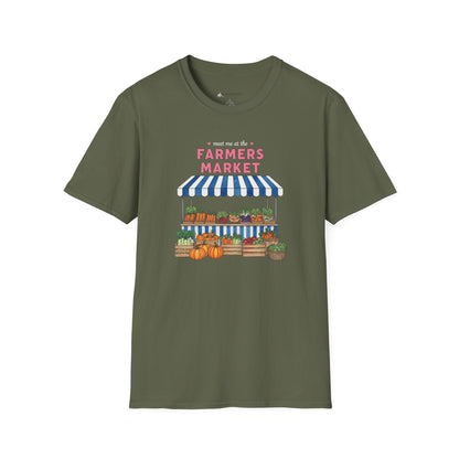 Farmers Market Produce Stand T-Shirt - Vegan Vegetarian Food Lovers Tee