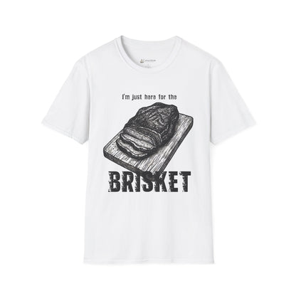 Brisket Lovers T‑Shirt — “I’m Just Here for the Brisket” BBQ Grilling Tee