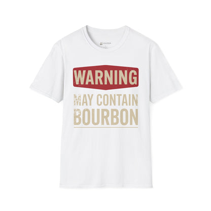 May Contain Bourbon T-Shirt — Funny Whiskey Lovers Tee