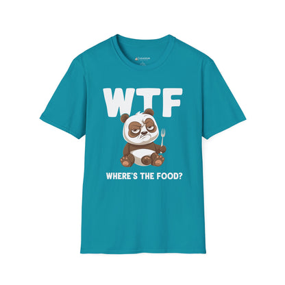 WTF Where's The Food? Panda Funny T-Shirt