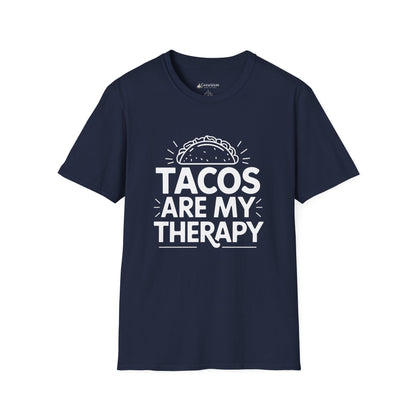 "Tacos Are My Therapy" Funny Taco Mexican Food Lover T-Shirt
