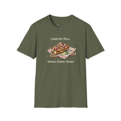 Lobster Roll Worth Every Penny T-Shirt — Seafood Lover Graphic Tee