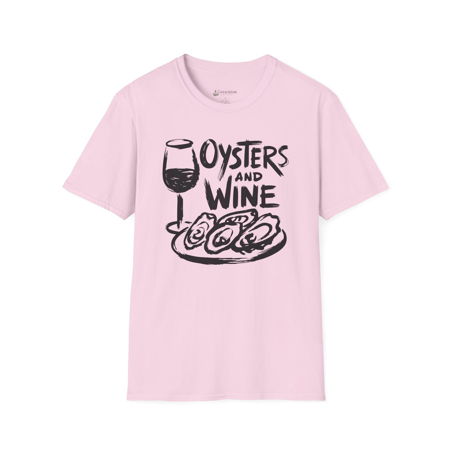 Oysters and Wine T-Shirt — Seafood & Wine Lovers Tee