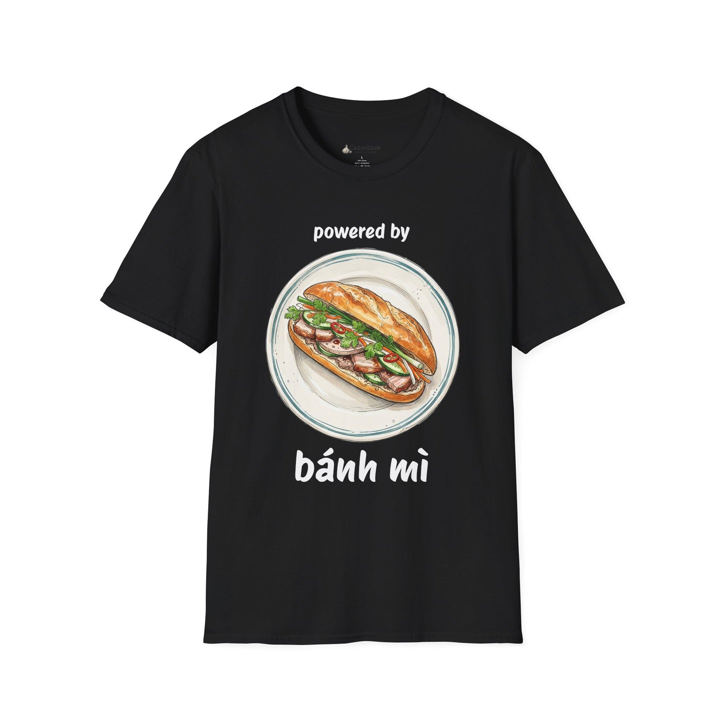 Bánh Mì T-Shirt — "Powered by Bánh Mì" Vietnamese Sandwich Tee