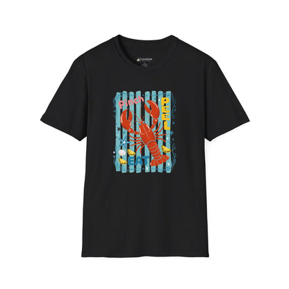 Lobster Eat Beach T-Shirt — Coastal Seafood Summer Tee
