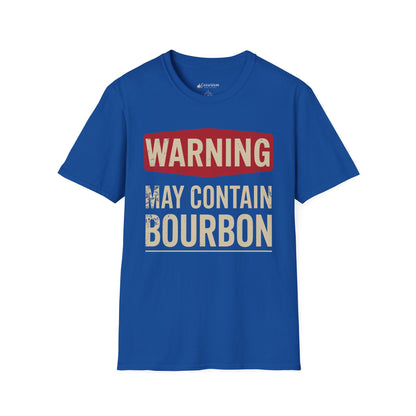 May Contain Bourbon T-Shirt — Funny Whiskey Lovers Tee