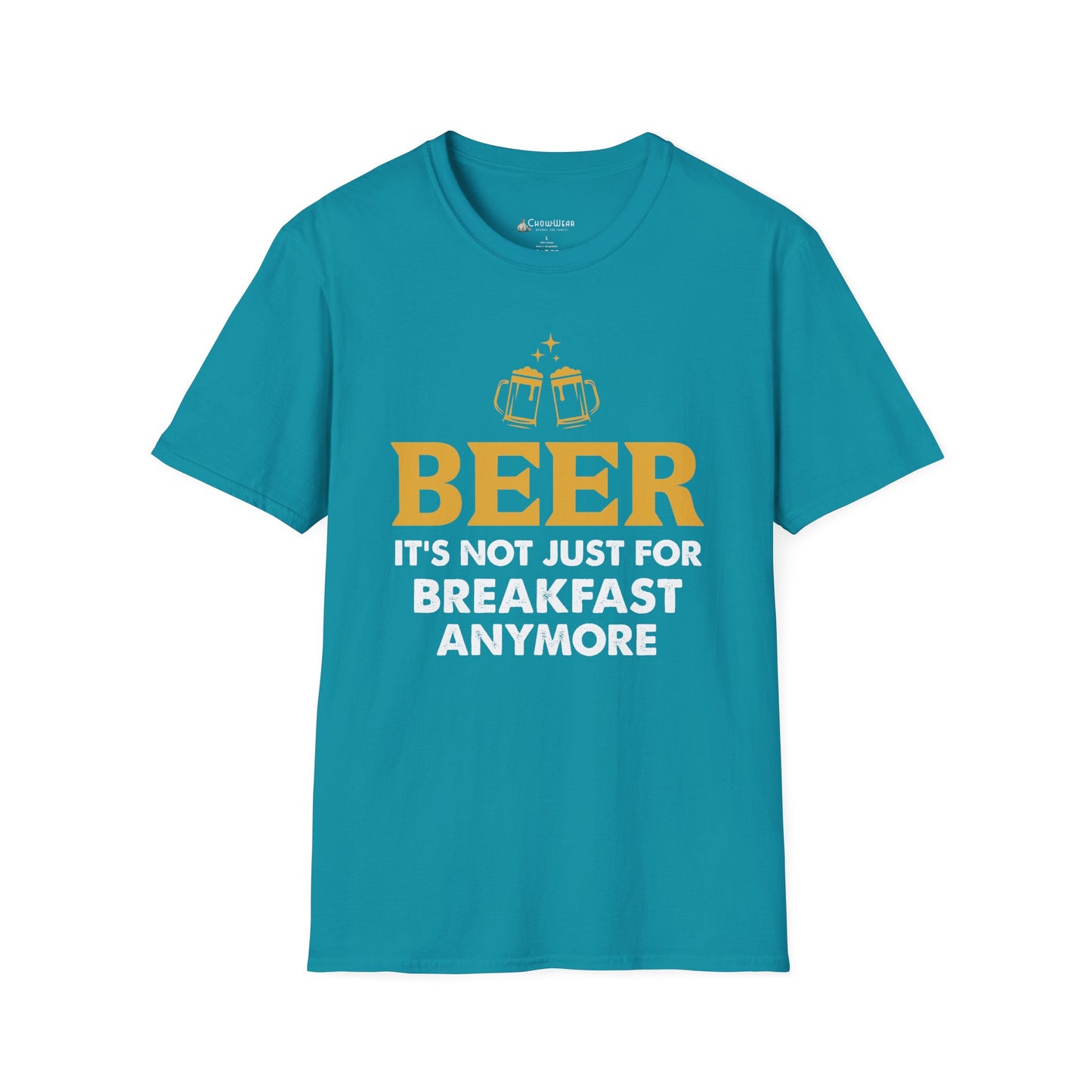 "Beer: It's Not Just For Breakfast Anymore" Funny Beer T-shirt