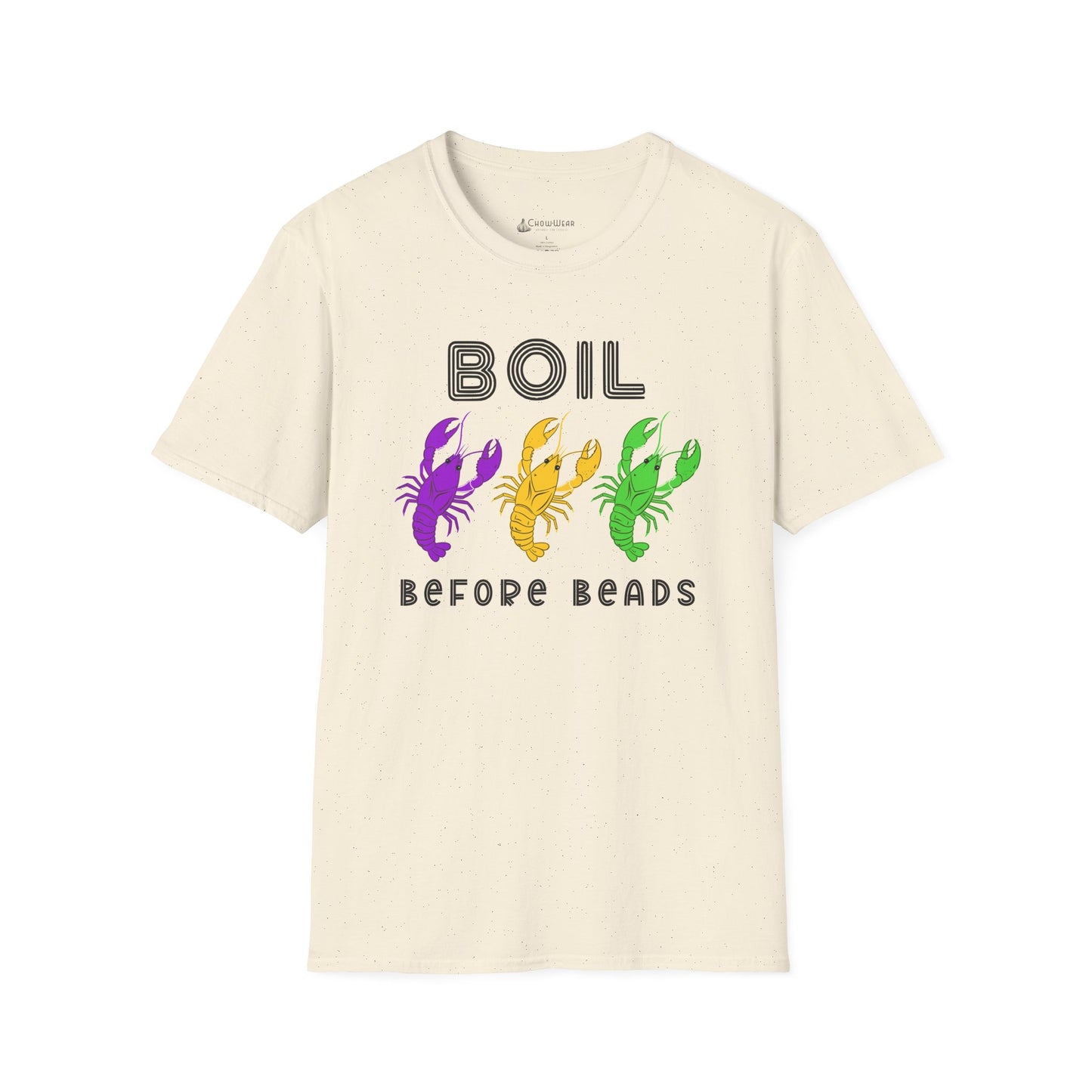 Crawfish Boil T-Shirt - "Boil Before Beads" Mardi Gras Seafood Tee