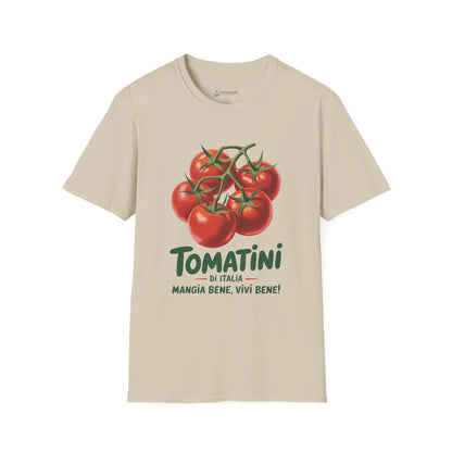 Tomatini Vintage Tomato Italian T-Shirt — Mangia Bene, Vivi Bene Italy