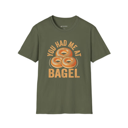 You Had Me at Bagel T-Shirt — Cute Breakfast Graphic Tee for Bagel Lovers