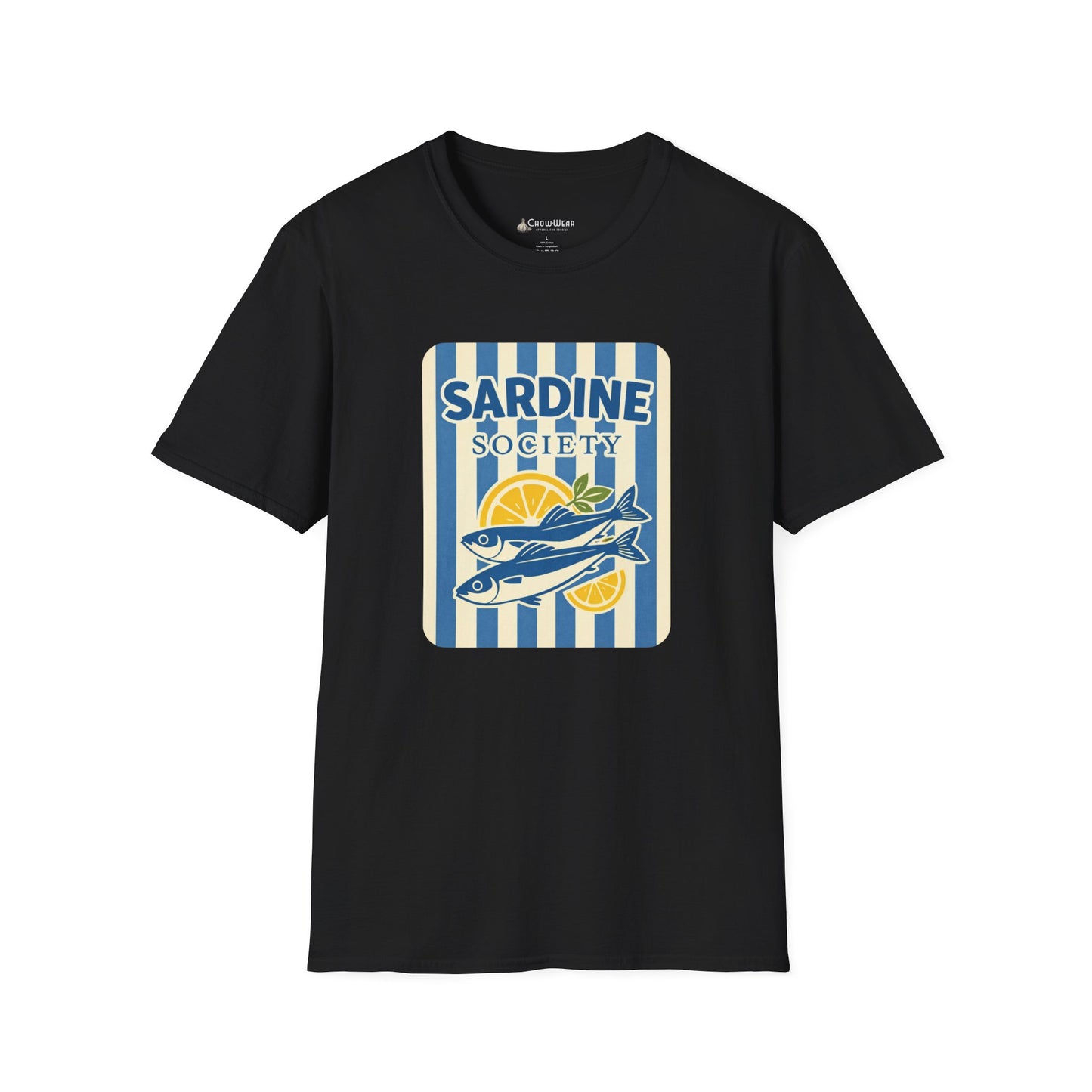 Sardine Society T-Shirt — Vintage Coastal Fish Lover Tee
