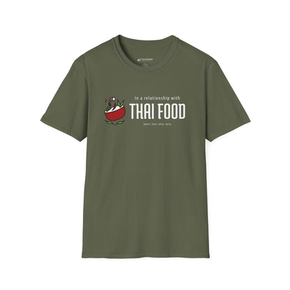 Thai Food Lovers T-Shirt — "In a Relationship with Thai Food" Graphic Tee